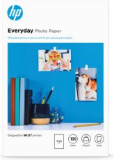 HP Everyday glanzend, 100 vel, 10 x 15 cm Fotopapier - Wit